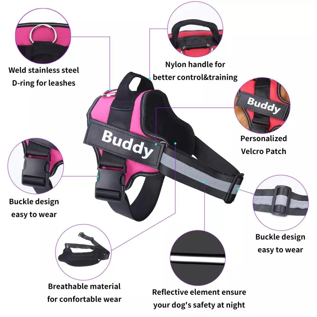 Personalisiertes No-Pull Hundegeschirr